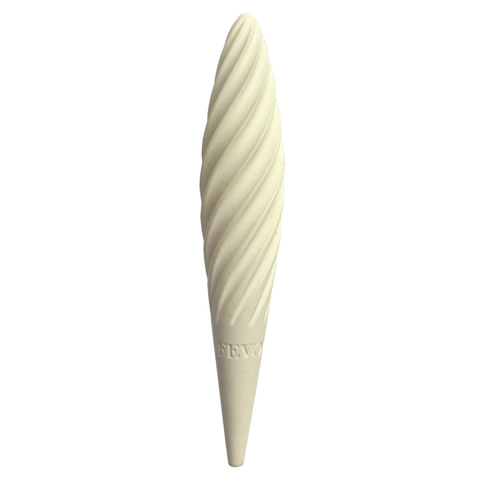 3D model rendering of the Fevowell Facer showcasing its ergonomic sculpted shape and design precision