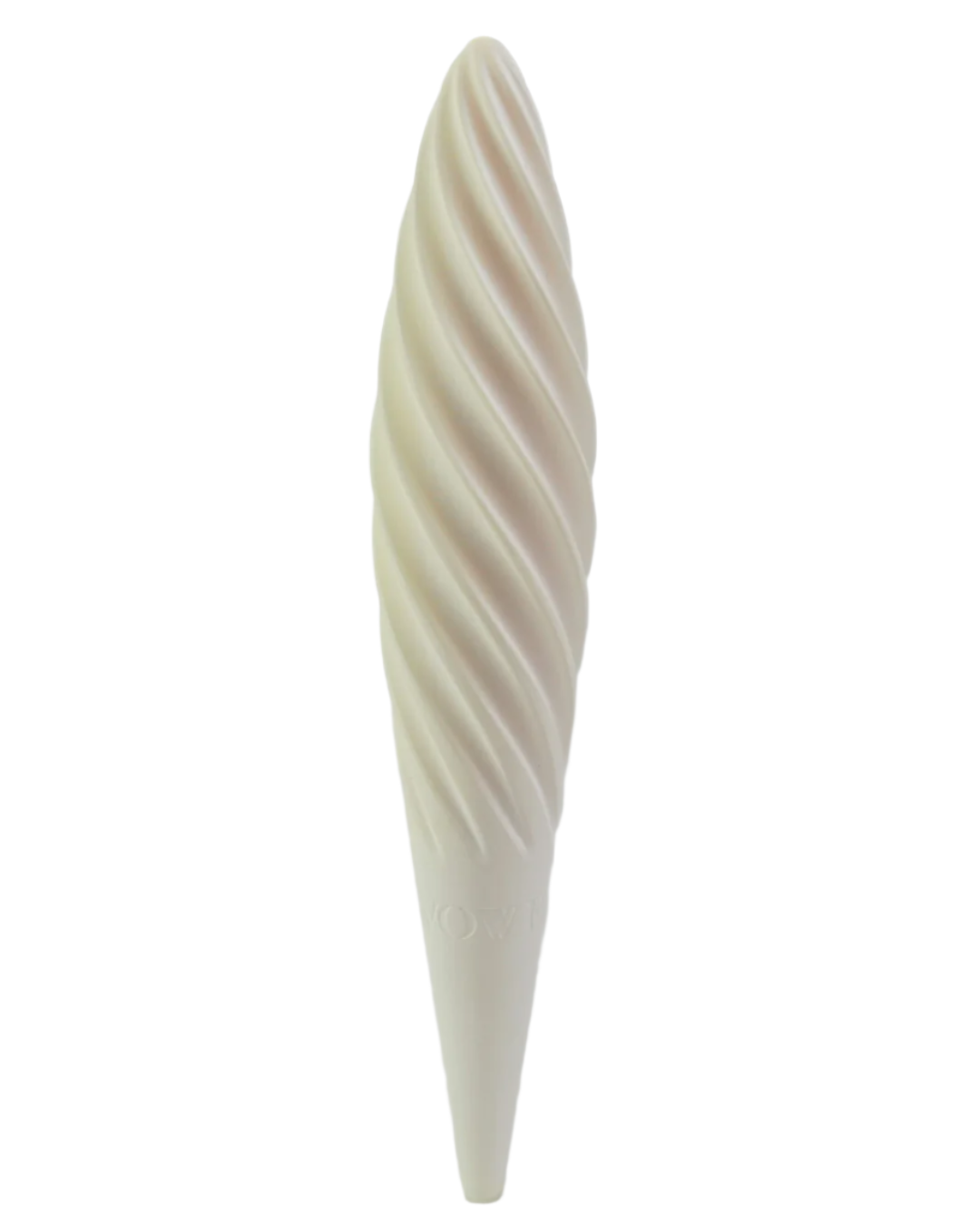 Front-facing view of the Fevowell Facer standing upright, showcasing its elegant spiral form and sculpted ceramic body