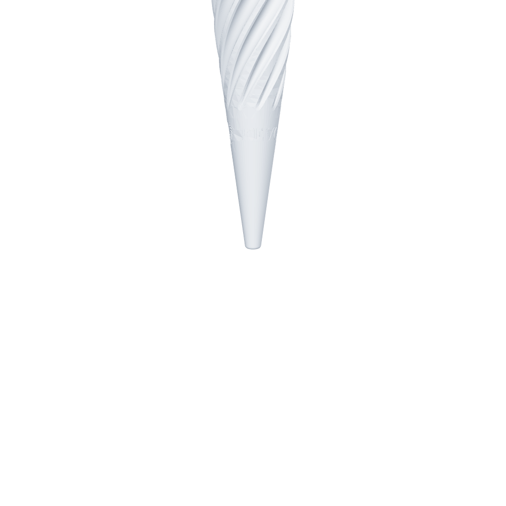 3D model rendering of the Fevowell Facer showcasing its ergonomic sculpted shape and design precision